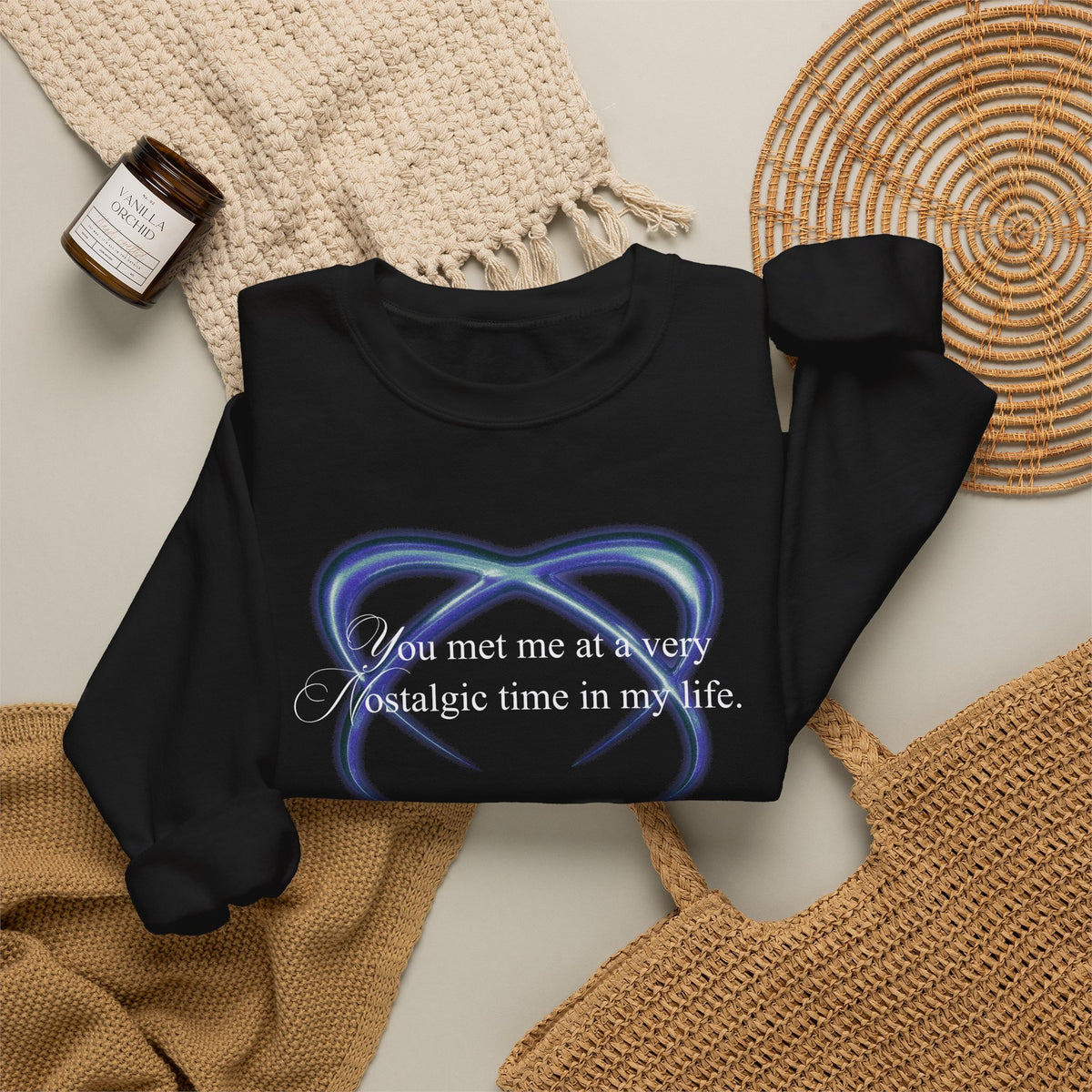Nostalgic Time Crewneck Sweatshirt