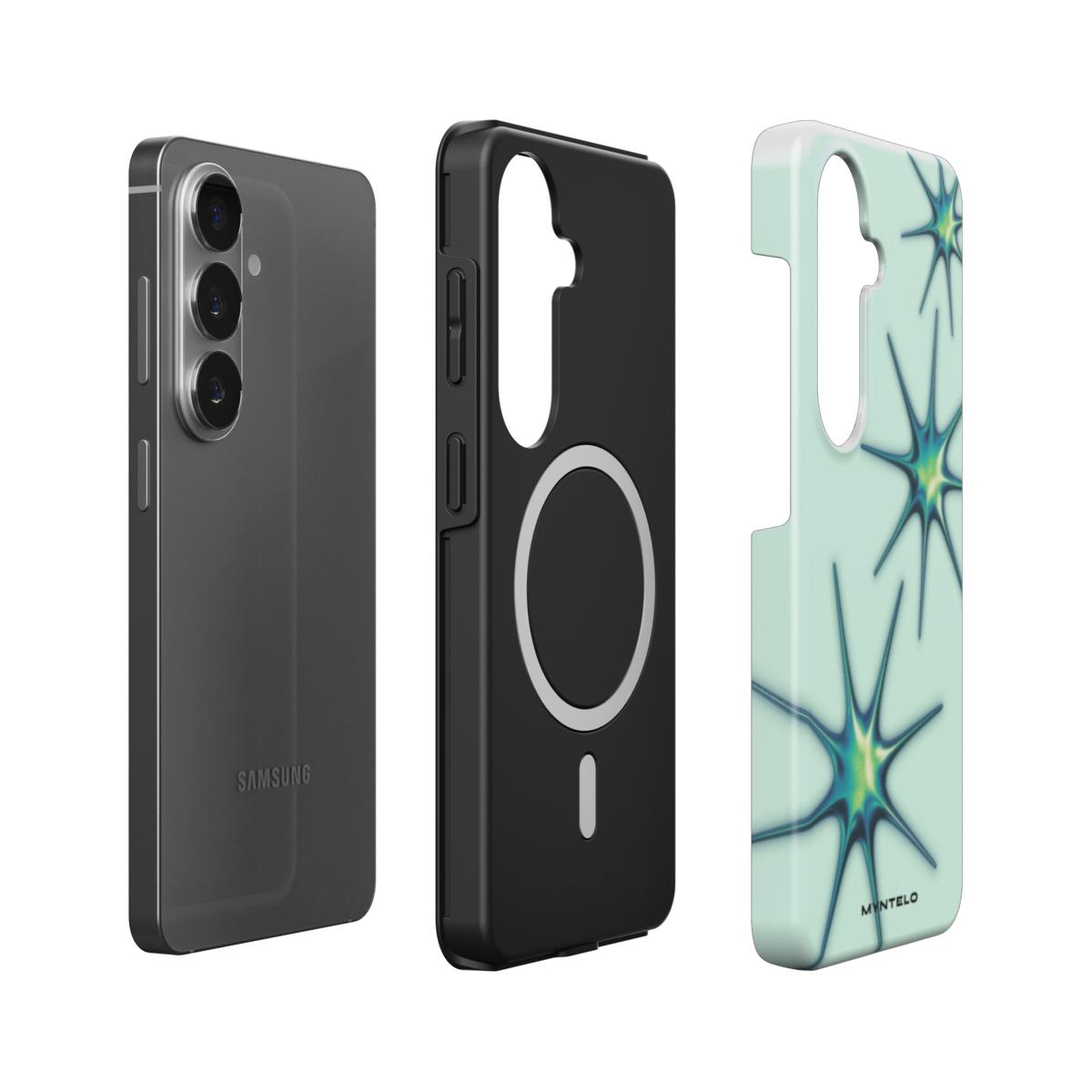 Veridis Quo Magnetic Tough Case for Samsung Galaxy by MYNTELO, layers: phone, black TPU liner with magnetic ring, printed shell