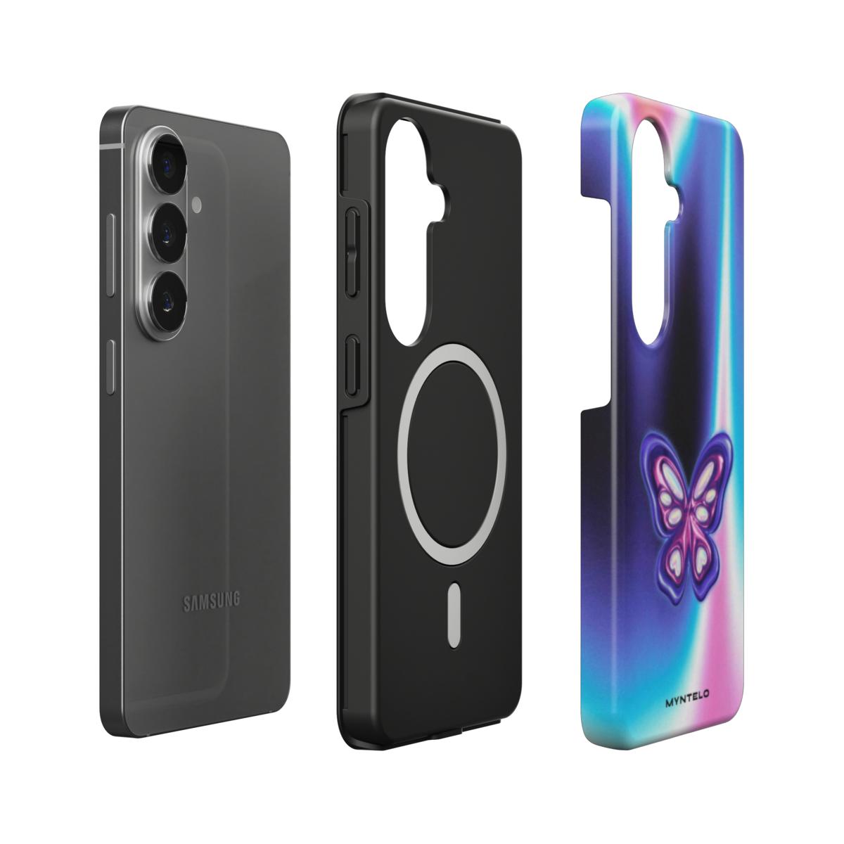 Monarch Magnetic Tough Case for Samsung Galaxy by MYNTELO, layers: phone, black TPU liner with magnetic ring, printed shell