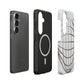 Reticulum Magnetic Tough Case for Samsung Galaxy by MYNTELO, layers: phone, black TPU liner with magnetic ring, printed shell