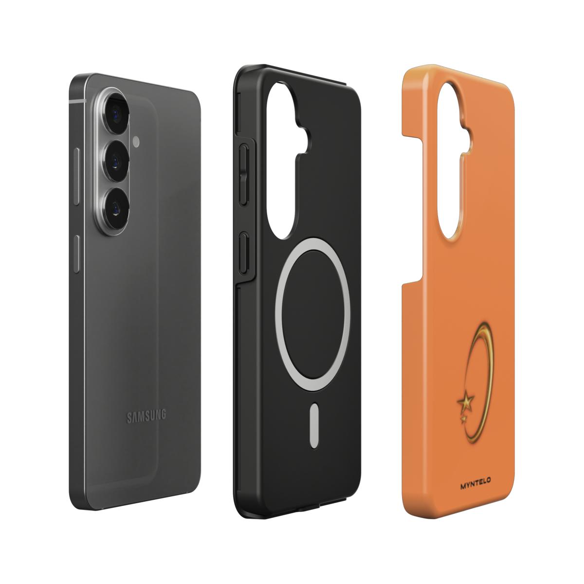 Astra Magnetic Tough Case for Samsung Galaxy by MYNTELO, layers: phone, black TPU liner with magnetic ring, printed shell