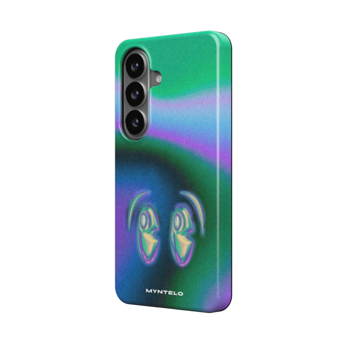Viridian Magnetic Tough Case for Samsung Galaxy by MYNTELO, angled side view