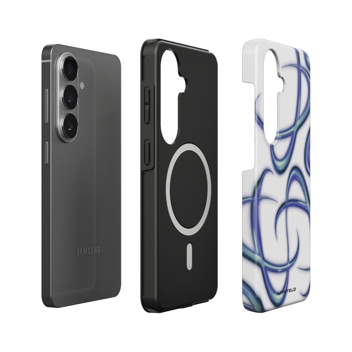 Vitium Magnetic Tough Case for Samsung Galaxy by MYNTELO, layers: phone, black TPU liner with magnetic ring, printed shell