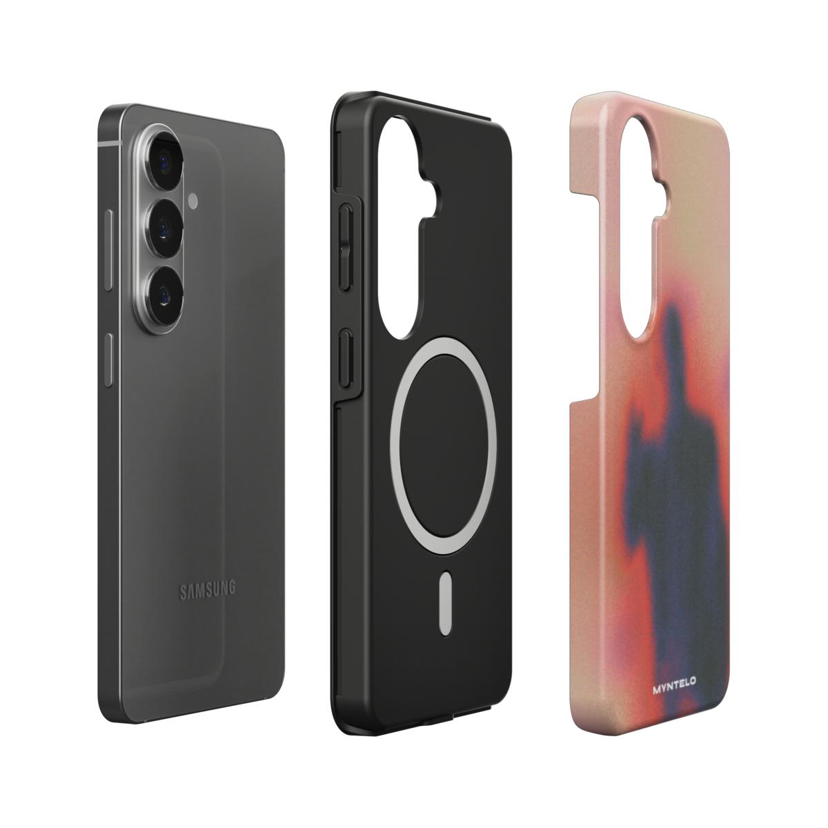 Umbra Magnetic Tough Case for Samsung Galaxy by MYNTELO, layers: phone, black TPU liner with magnetic ring, printed shell