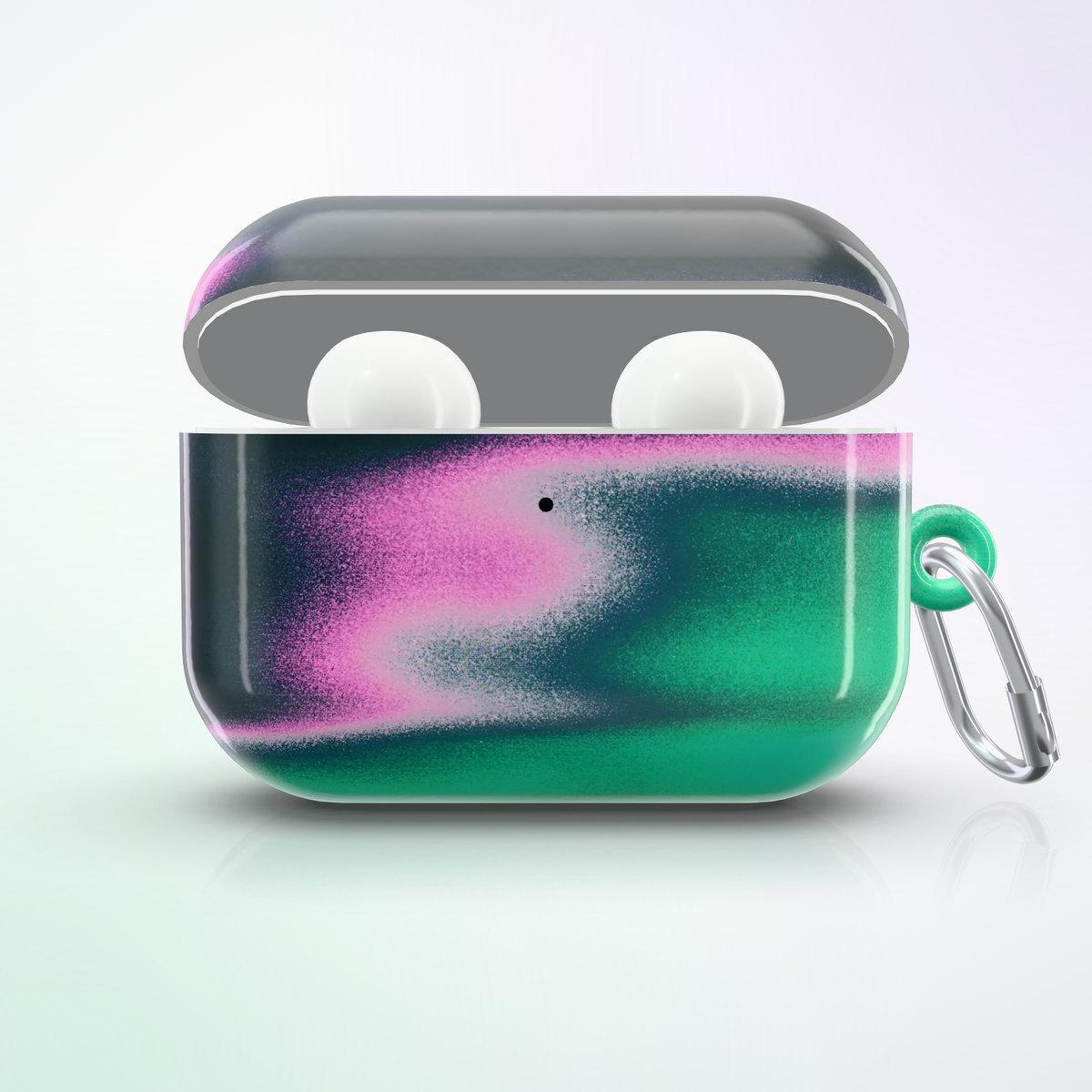 Mirage AirPods Case by MYNTELO, front view