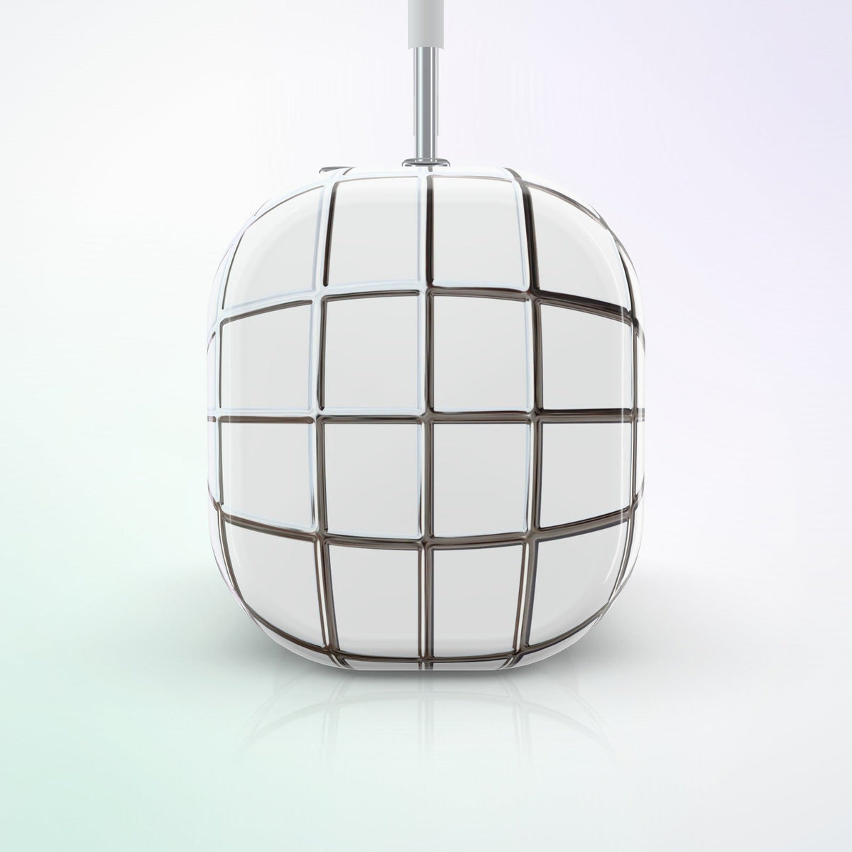 Reticulum AirPods Max Case by MYNTELO, side view of the ear cup