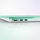 Mirage MacBook Case by MYNTELO, edge close-up with port cut-outs