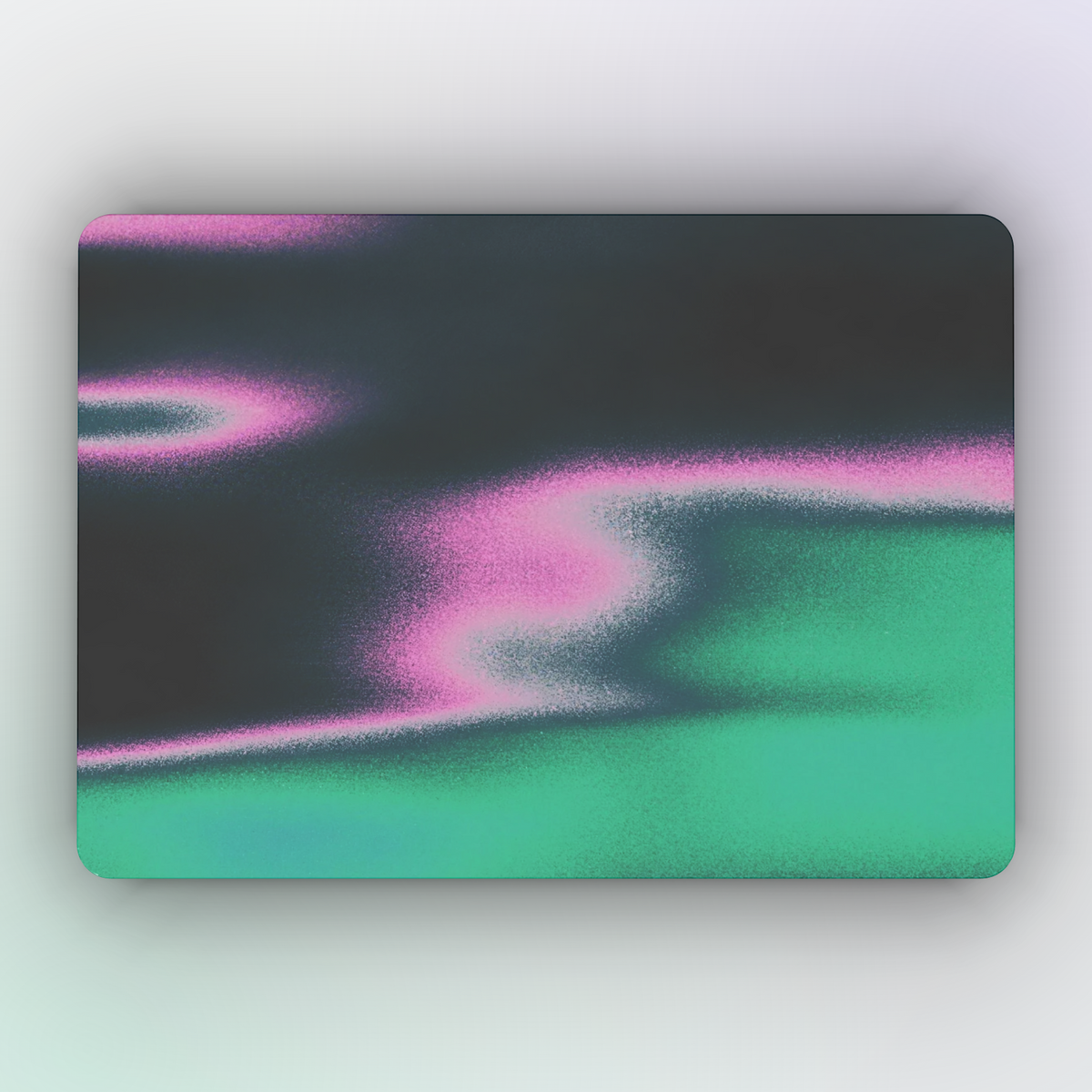 Mirage MacBook Case by MYNTELO, top view of the closed lid