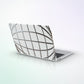 Reticulum MacBook Case by MYNTELO, three-quarter view with the lid open