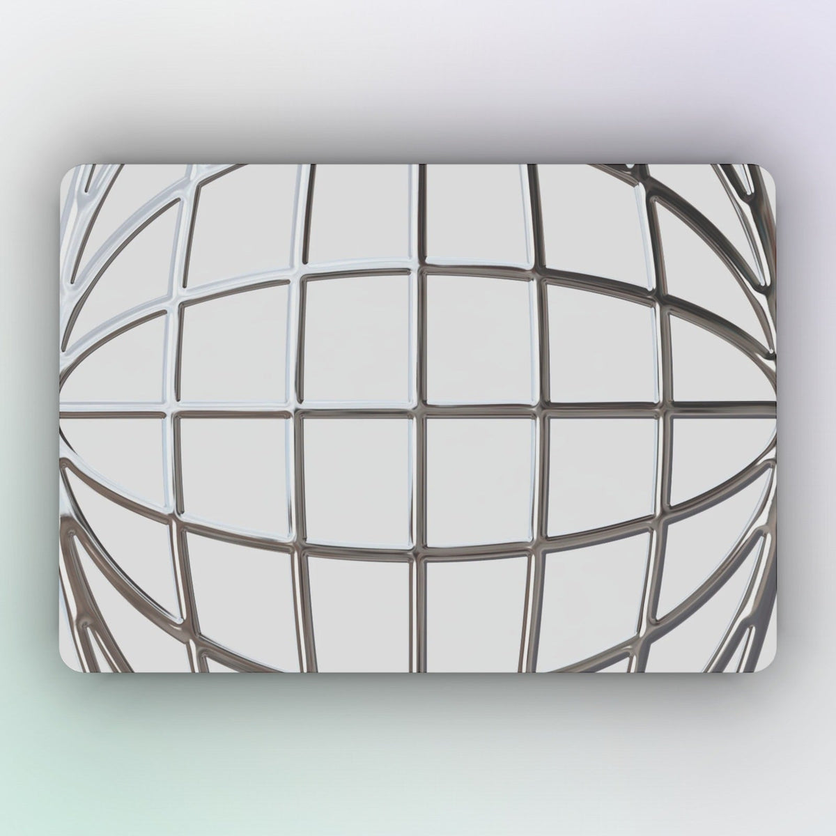Reticulum MacBook Case by MYNTELO, top view of the closed lid