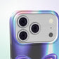 Monarch MagSafe Tough Phone Case by MYNTELO, close-up of the raised camera cutout