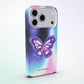 Monarch MagSafe Tough Phone Case by MYNTELO, angled back view on an iPhone