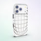 Reticulum MagSafe Tough Phone Case by MYNTELO, angled back view on an iPhone