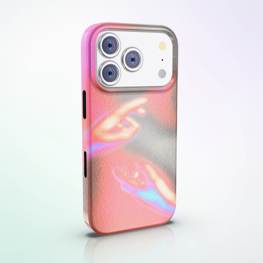 Tactus MagSafe Tough Phone Case by MYNTELO, angled back view on an iPhone