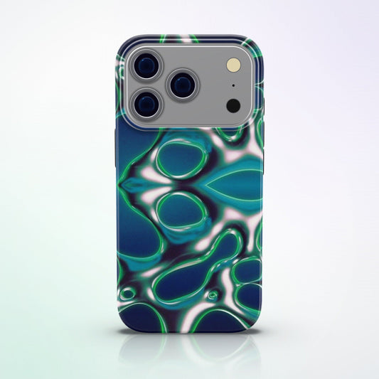 Viscera MagSafe Tough Phone Case by MYNTELO, straight-on back view