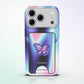 Monarch Magnetic Wallet by MYNTELO, snapped onto the back of the matching phone case